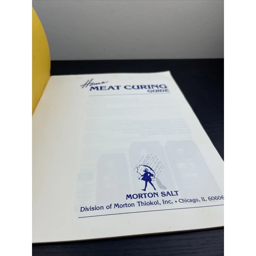 Morton Salt Home Meat Curing Guide Vintage Recipes Smoking Preservation